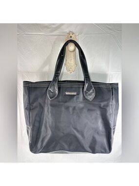 Nine West large black tote bag with double handles